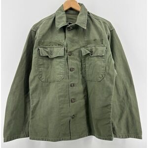 Vietnam Jacket OG-107 Coat Mans War Fatigue Cotton Sateen Olive US Military